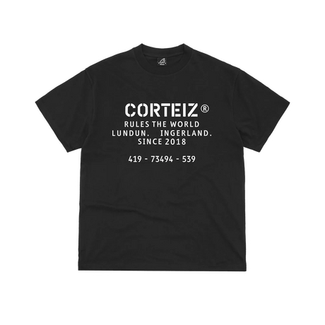 Corteiz OG Stencil Tee Black  – sneaker autêntico da CollectKicks