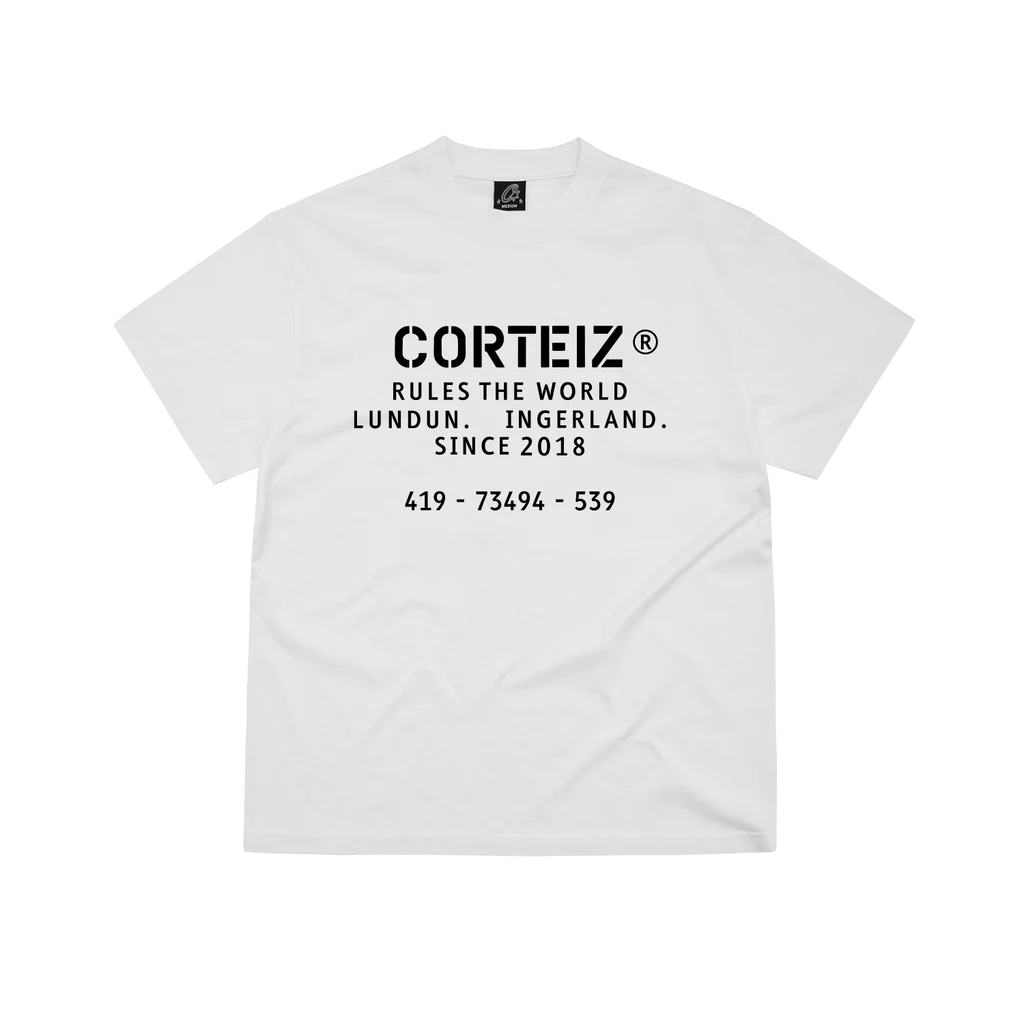 Corteiz OG Stencil Tee White  – sneaker autêntico da CollectKicks