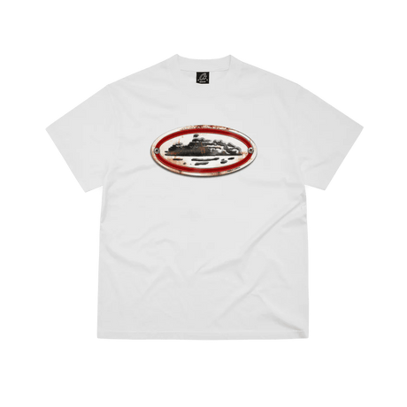 Corteiz Rusty Alcatraz Tee White  – sneaker autêntico da CollectKicks