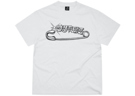 Corteiz Safety Pin Tee White  – streetwear na CollectKicks