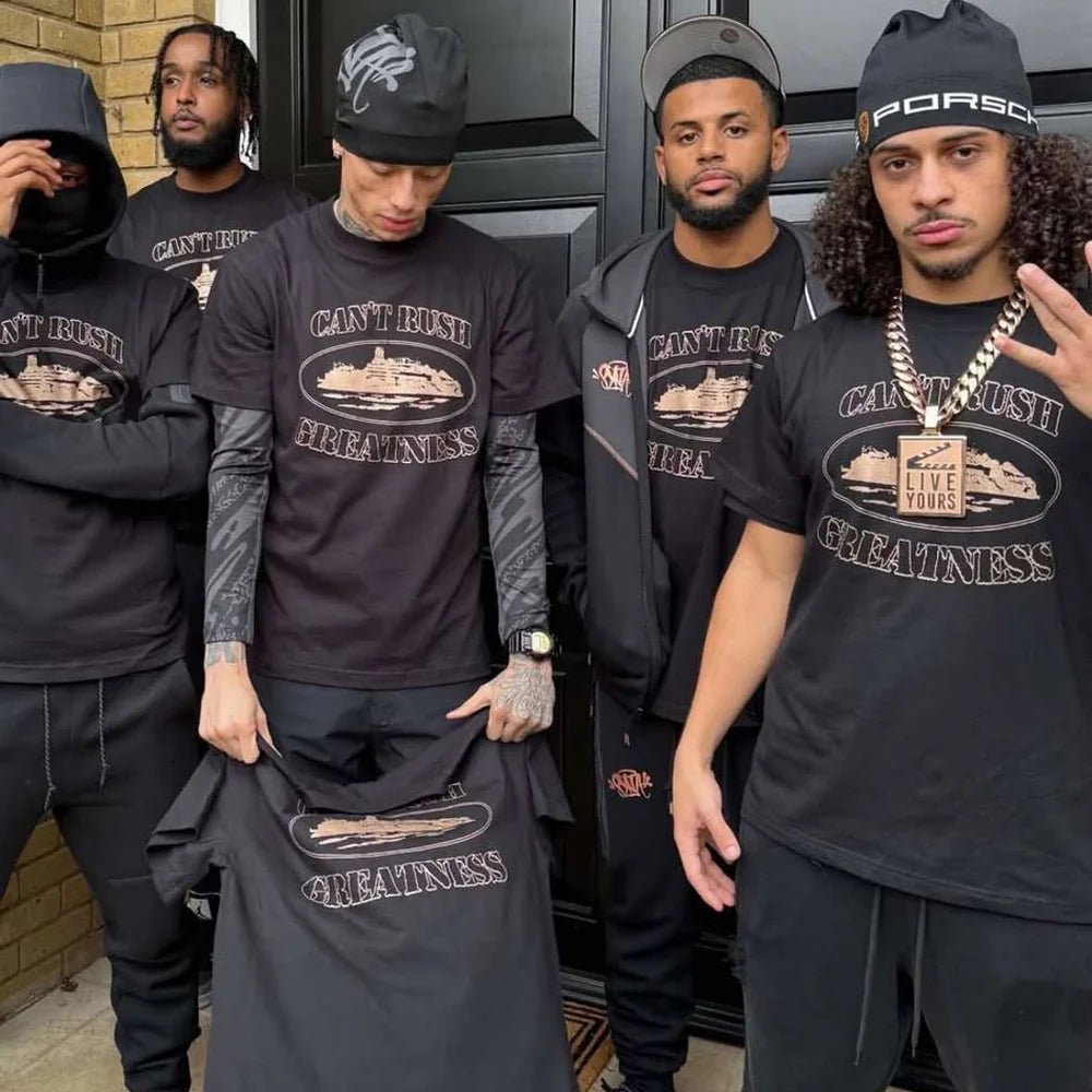 Corteiz x Cental Cee Can't Rush Greatness Tee Black | CollectKicks