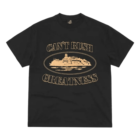 Corteiz x Cental Cee Can't Rush Greatness Tee Black  – sneaker autêntico da CollectKicks