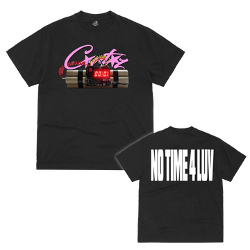 Corteiz No Time 4 Luv Tee Black