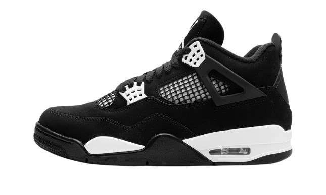 Air Jordan 4 Retro White Thunder - SKU: FQ8213-001 / FQ8138-001 lateral