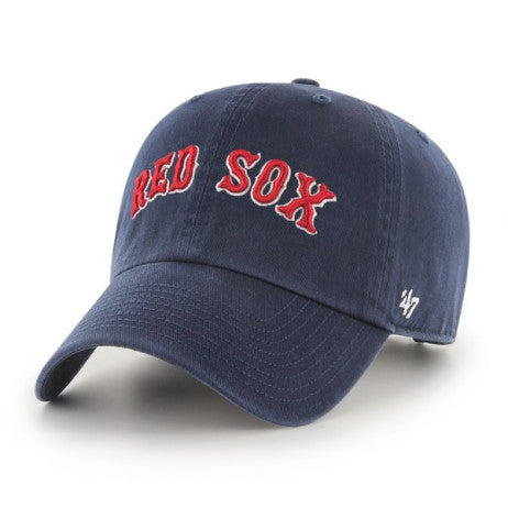 '47 Clean Up Adjustable 'Navy' - Boston Red Sox Script  SKU: B-RGWSC02GWS-NY frontal