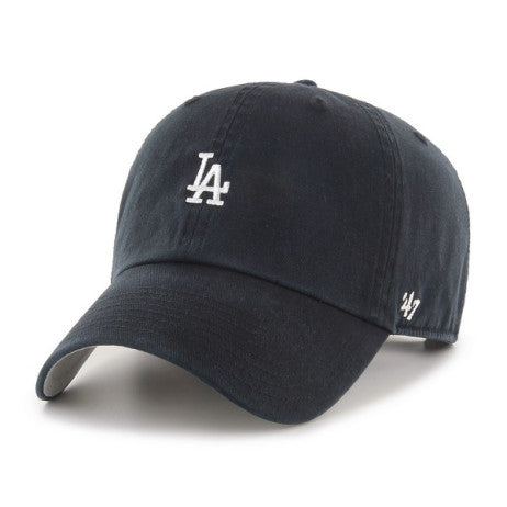 '47 Clean Up Adjustable 'Black' - Los Angeles Dodgers  SKU: B-BSRNR12GWS-BKA frontal