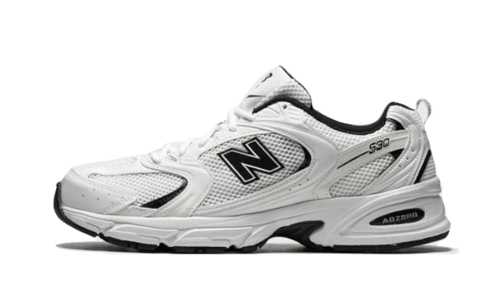 New Balance 530 White Black Details MR530EWB – sneaker autêntico da CollectKicks