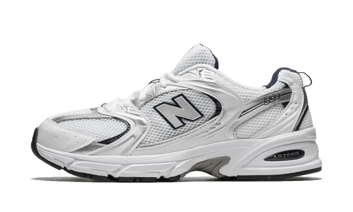 New Balance 530 White Silver Navy MR530SG – sneaker autêntico da CollectKicks
