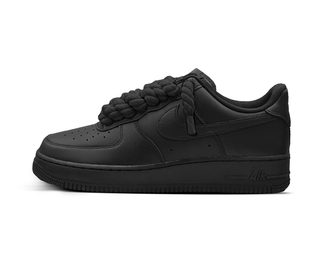 Nike Air Force 1 Black Rope Laces 'Black'  – sneaker autêntico da CollectKicks