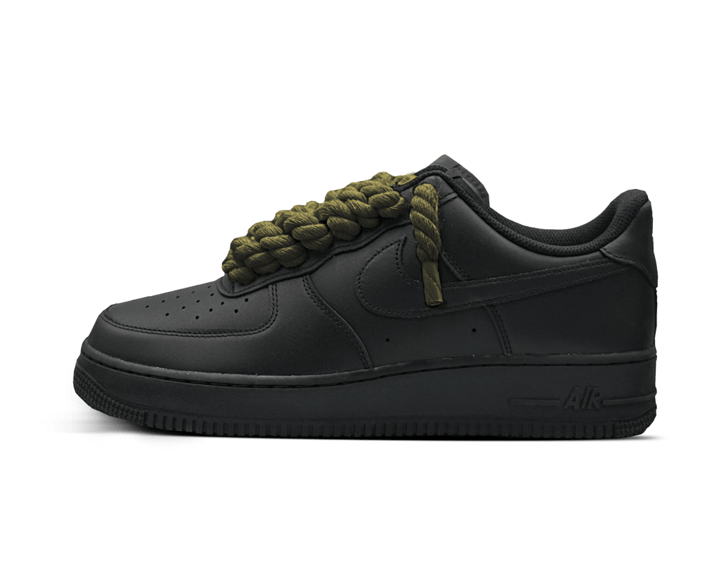 Nike Air Force 1 Black Rope Laces 'Olive'  – sneaker autêntico da CollectKicks
