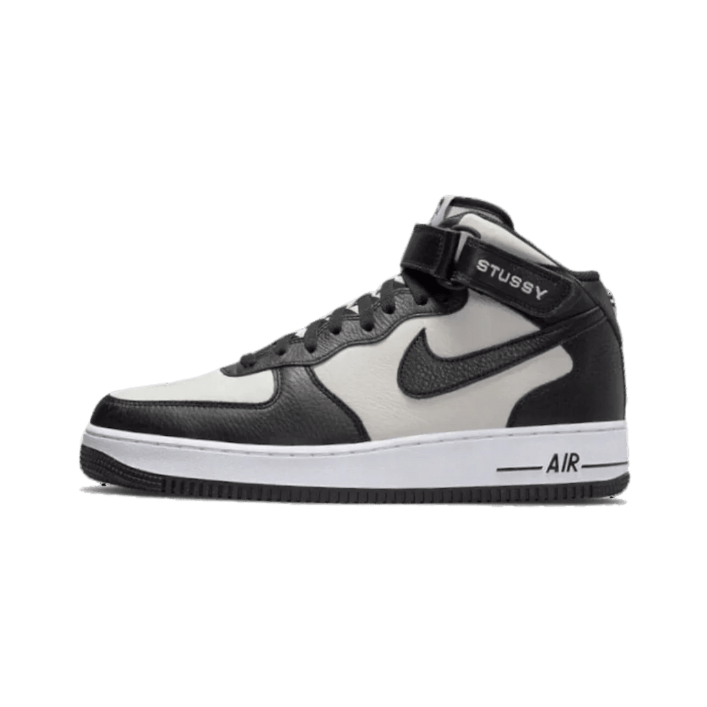 Nike Air Force 1 Mid Stussy Light Bone Black  – sneaker autêntico da CollectKicks