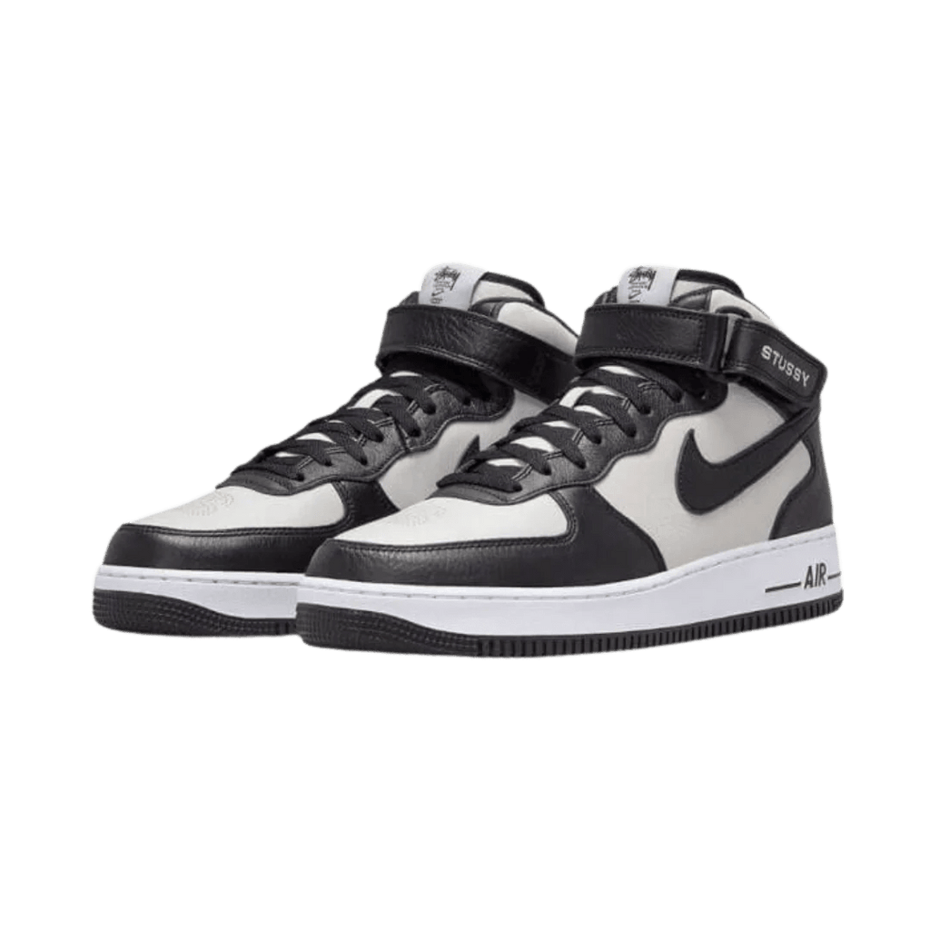 Nike Air Force 1 Mid Stussy Light Bone Black  – sneaker autêntico da CollectKicks