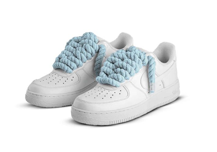 Nike Air Force 1 White Rope Laces 'Baby Blue'  – sneaker autêntico da CollectKicks