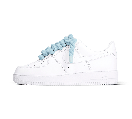 Nike Air Force 1 White Rope Laces 'Baby Blue'  – sneaker autêntico da CollectKicks