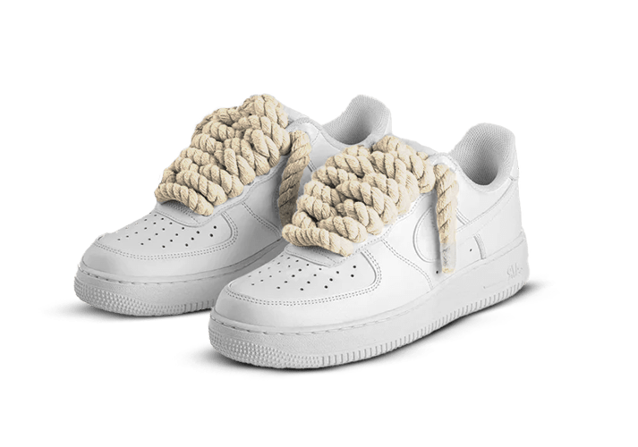 Nike Air Force 1 White Rope Laces 'Creme'  – sneaker autêntico da CollectKicks