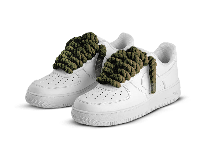 Nike Air Force 1 White Rope Laces 'Olive'  – sneaker autêntico da CollectKicks
