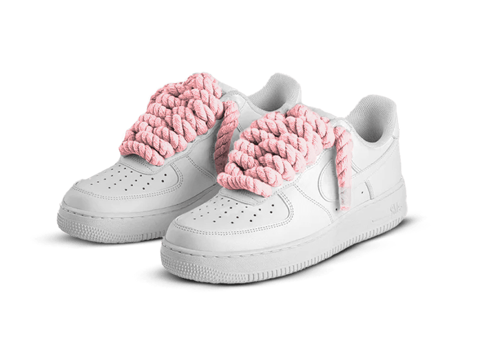 Nike Air Force 1 White Rope Laces 'Pink'  – sneaker autêntico da CollectKicks