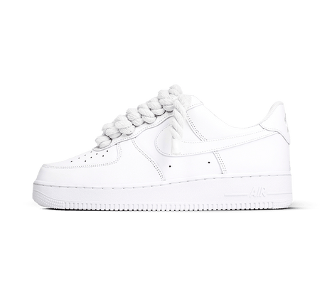 Nike Air Force 1 White Rope Laces 'White'  – sneaker autêntico da CollectKicks