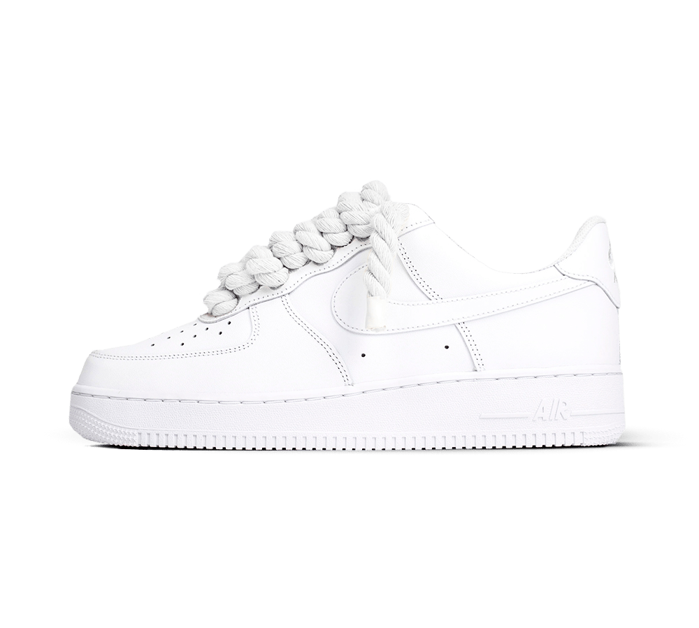 Nike Air Force 1 White Rope Laces 'White'  – sneaker autêntico da CollectKicks