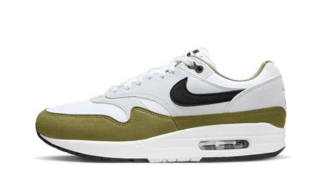 Nike Air Max 1 White Black Medium Olive  – sneaker autêntico da CollectKicks