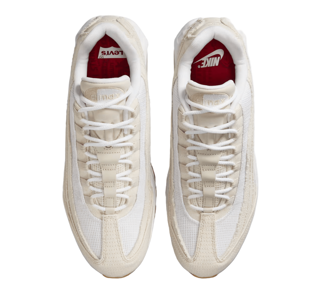 Nike Air Max 95 OG x Levis 'White and Ecru'  – sneaker autêntico da CollectKicks