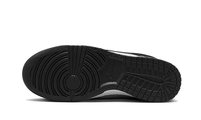 Nike Dunk Low Black Total Orange Mini Swoosh - 