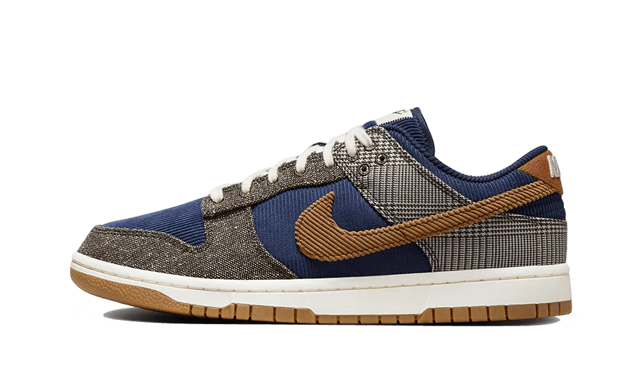 Nike Dunk Low Tweed Midnight Navy Corduroy  – sneaker autêntico da CollectKicks