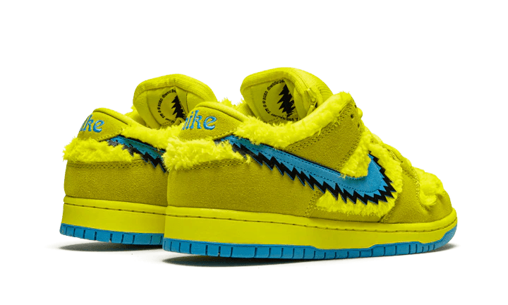 Nike SB Dunk Low Grateful Dead Bears Opti Yellow  – sneaker autêntico da CollectKicks