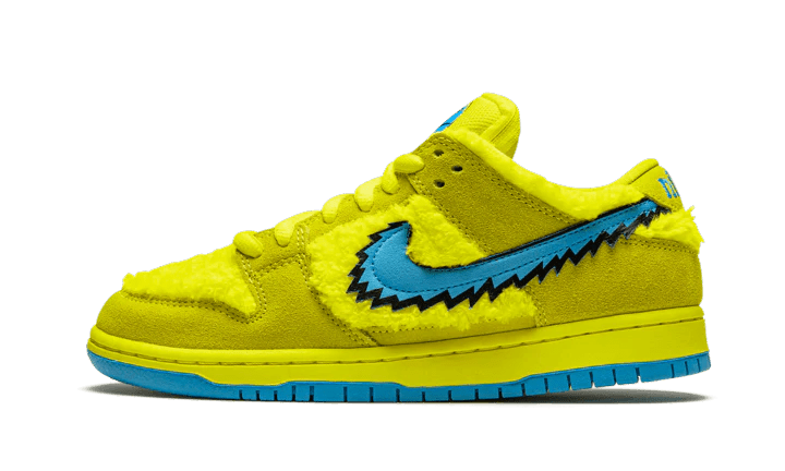Nike SB Dunk Low Grateful Dead Bears Opti Yellow  – sneaker autêntico da CollectKicks