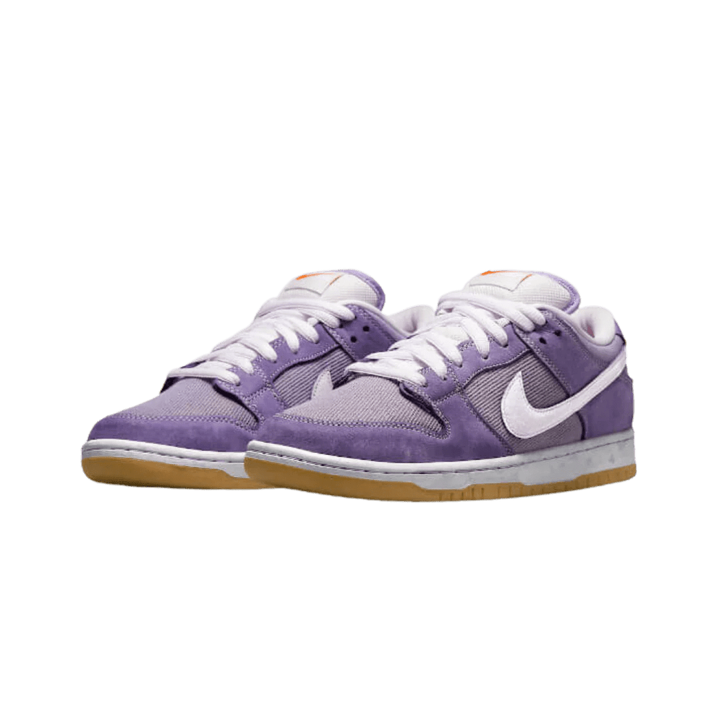Nike SB Dunk Low Pro ISO Orange Label Unbleached Pack Lilac DA9658-500 – sneaker autêntico da CollectKicks