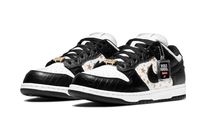 Nike SB Dunk Low Supreme Stars Black  – sneaker autêntico da CollectKicks