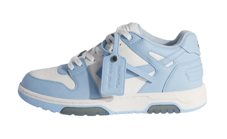 OFF - WHITE Out Of Office Calf Leather White Baby Blue  – sneaker autêntico da CollectKicks