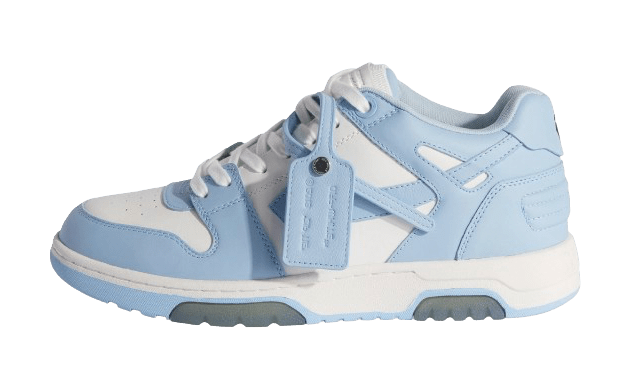 OFF - WHITE Out Of Office Calf Leather White Baby Blue  – sneaker autêntico da CollectKicks