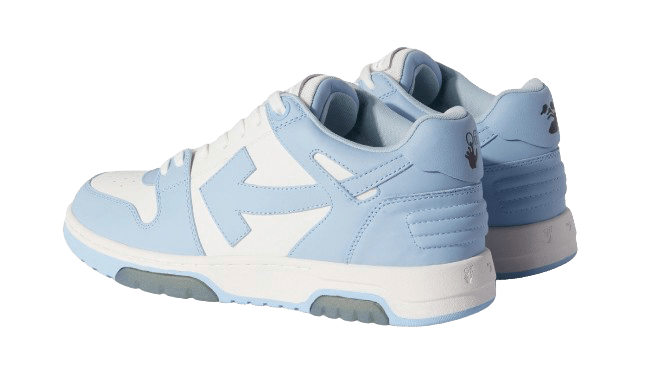 OFF - WHITE Out Of Office Calf Leather White Baby Blue  – sneaker autêntico da CollectKicks