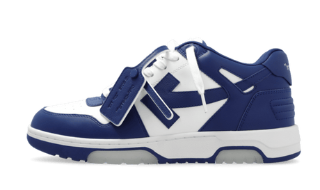 OFF - WHITE Out Of Office OOO Low Tops White Royal Blue  – sneaker autêntico da CollectKicks