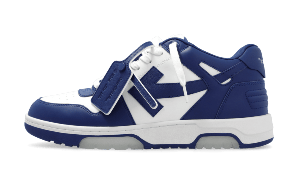 OFF - WHITE Out Of Office OOO Low Tops White Royal Blue  – sneaker autêntico da CollectKicks