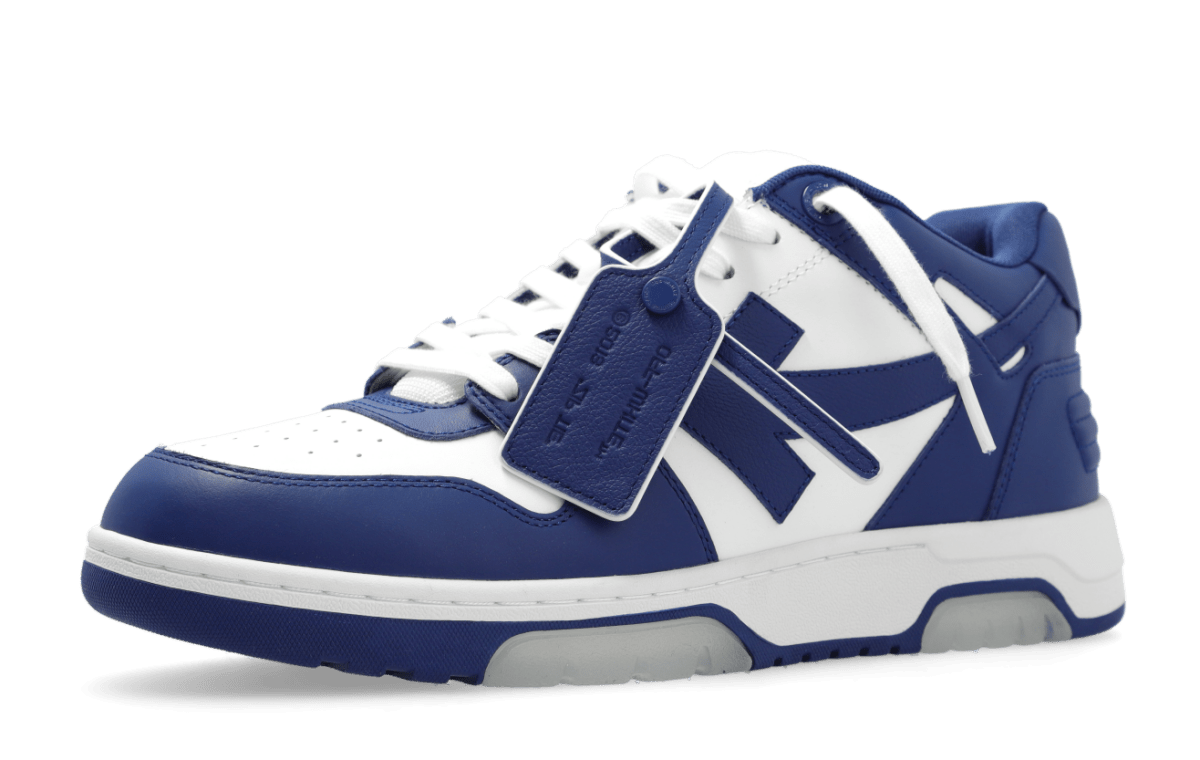 OFF-WHITE Out Of Office OOO Low Tops White Royal Blue