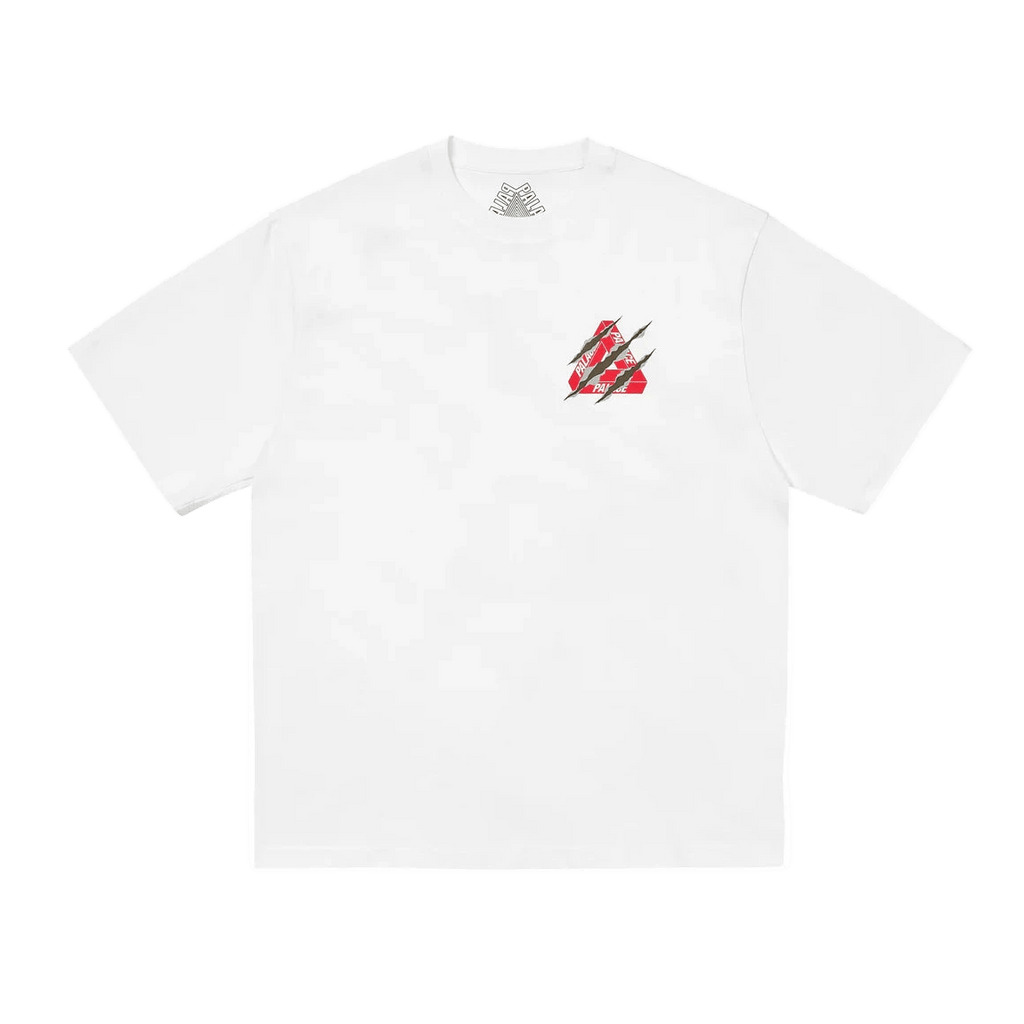 Palace Ripped Tri T-shirt White  – sneaker autêntico da CollectKicks