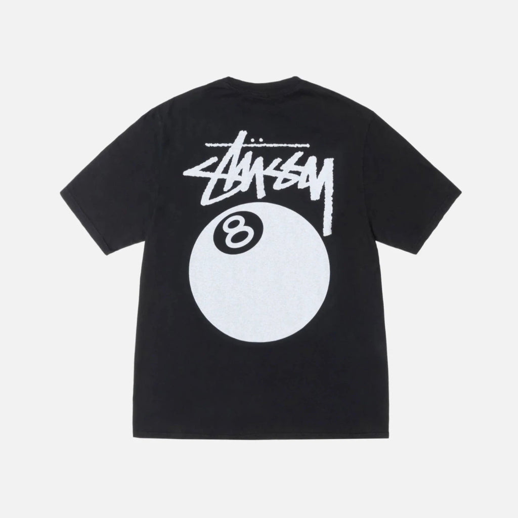 Stüssy 8 Ball Pigment Dyed Black Tee - 