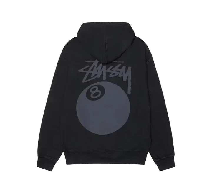 Stüssy 8 Ball Pigment Dyed Hoodie ´Black´  – sneaker autêntico da CollectKicks