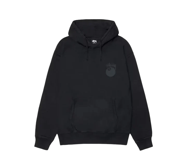Stüssy 8 Ball Pigment Dyed Hoodie ´Black´  – sneaker autêntico da CollectKicks