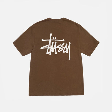 Stüssy Basic Pigment Dyed Brown Tee  – sneaker autêntico da CollectKicks