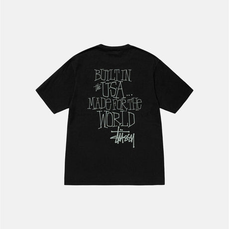 Stüssy Built in The USA Tee Pigment Dyed Black  – sneaker autêntico da CollectKicks