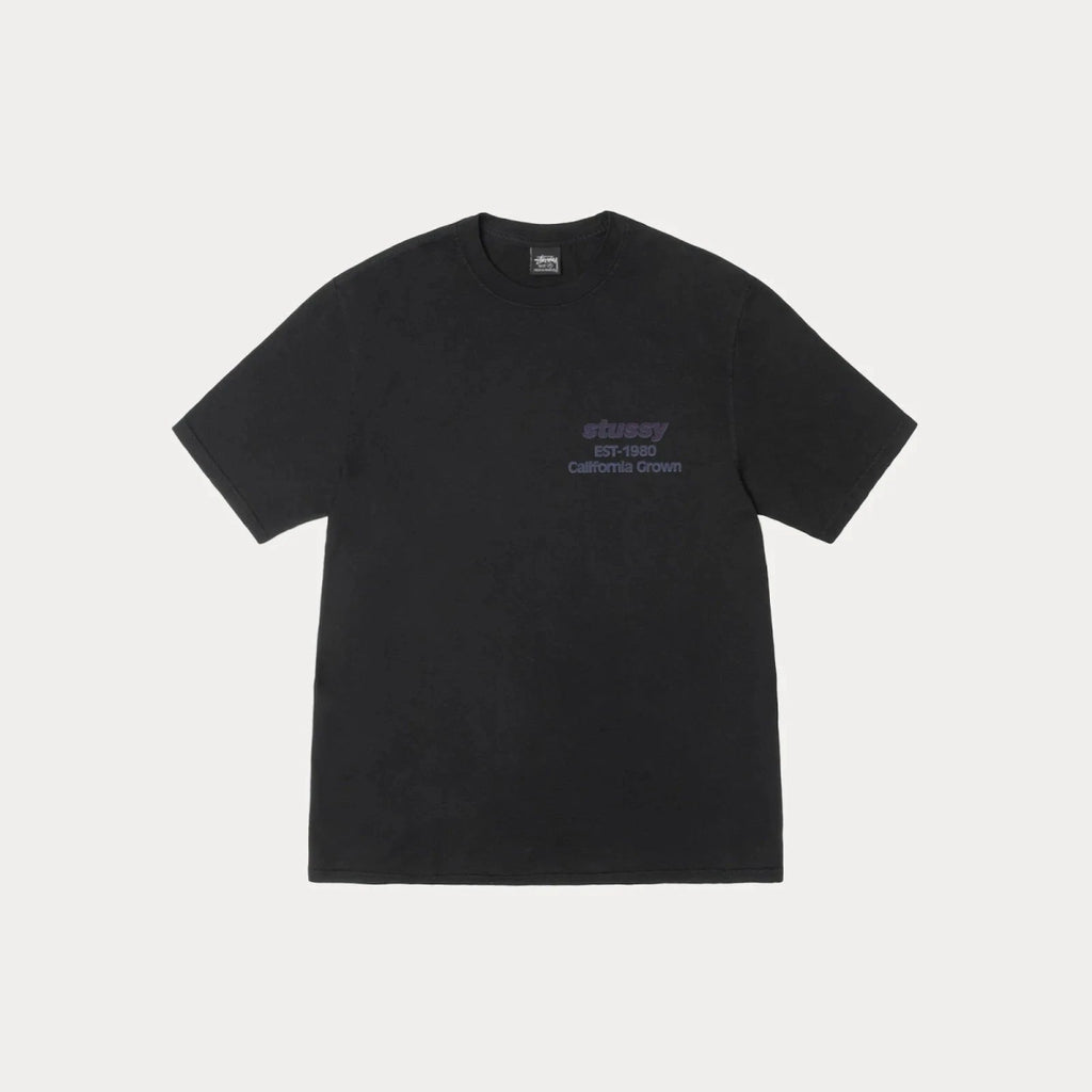 Stüssy California Grown Tee Pigment Dyed Black  – sneaker autêntico da CollectKicks