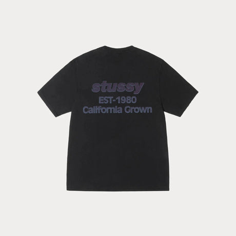 Stüssy California Grown Tee Pigment Dyed Black  – sneaker autêntico da CollectKicks
