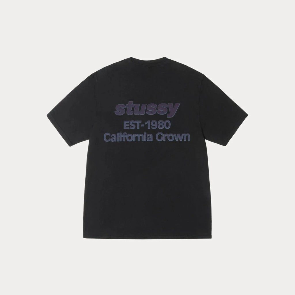 Stüssy California Grown Tee Pigment Dyed Black  – sneaker autêntico da CollectKicks