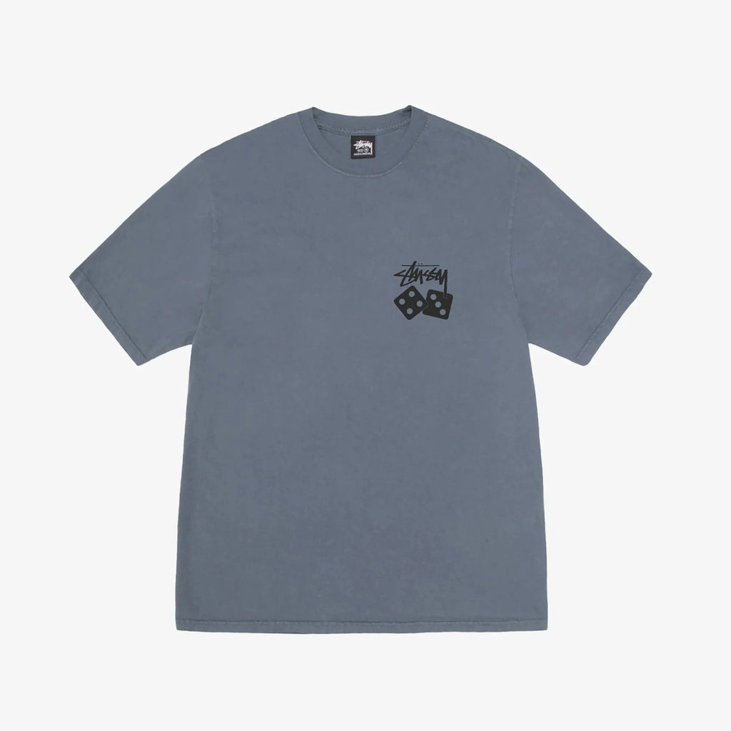 Stüssy Dice Tee Pigment Dyed Navy  – sneaker autêntico da CollectKicks
