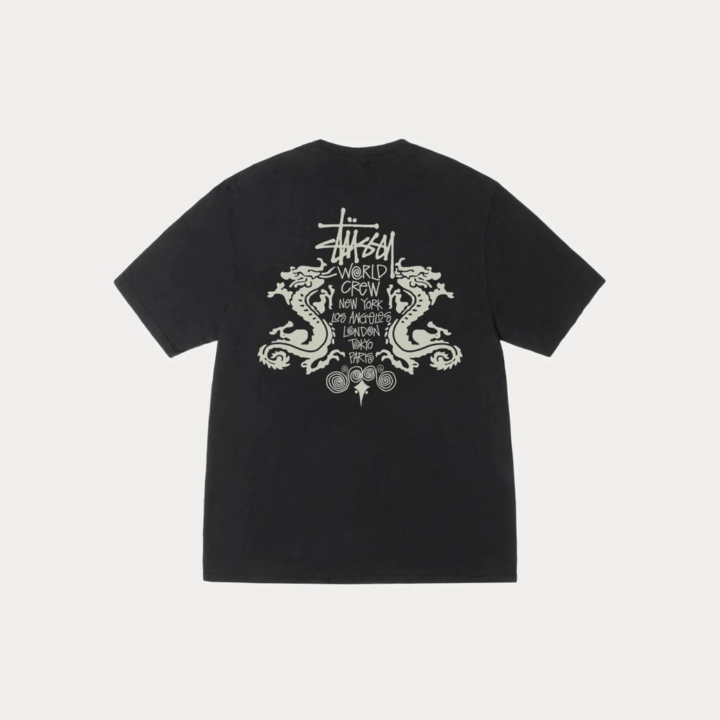 Stüssy Double Dragon Tee Pigment Dyed Black  – sneaker autêntico da CollectKicks