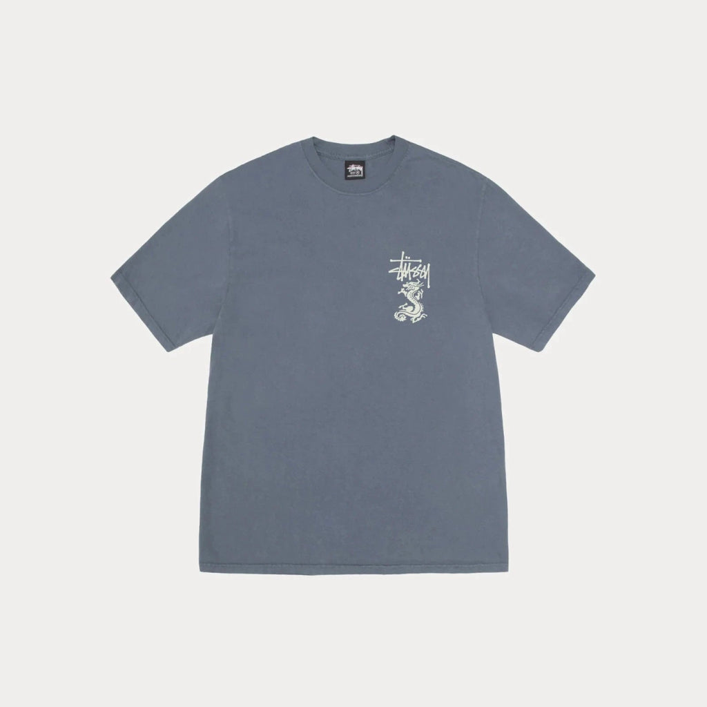 Stüssy Double Dragon Tee Pigment Dyed Navy  – sneaker autêntico da CollectKicks