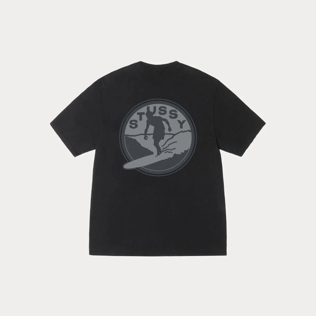 Stüssy Surf Club Pigment Dyed Tee Black  – sneaker autêntico da CollectKicks
